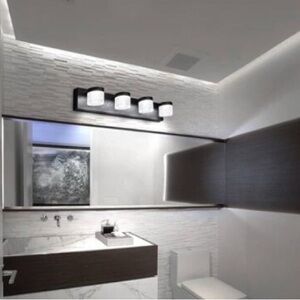 Vtuik 4-Light 24W Dimmable LED Vanity Light Bathroom 1560LM Adjustable Brightnes